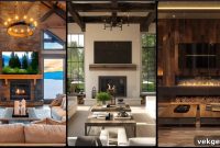 Modern Living Room Designs: Fireplace and TV Harmony