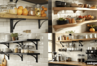 28 Inspiring Kitchens Featuring Floating Shelf Ideas