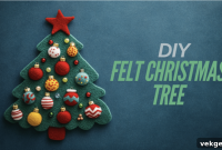 Simple DIY Interactive Felt Christmas Tree for Festive Homes