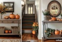 Autumn Entryway Table Decor Inspiration