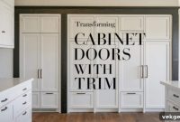 Revamp Your Flat Cabinet Doors with Trim See the Transformation