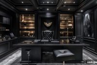 25 Dark Office Inspirations for a Chic Workspace