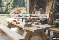Create Your Own Outdoor Dining Table for the Backyard