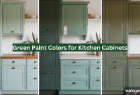 Top Green Hues for Kitchen Cabinets