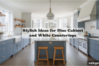 21 Stunning Blue Cabinet & White Countertop Combinations