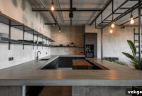 Concrete Brutalism: Minimalist Kitchen Foundations