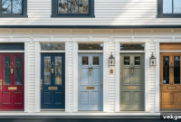 10 Eye-Catching Front Door Colors for White Houses with Black Trim