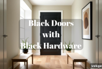 Black Doors Black Hardware Effortless Boldness
