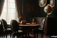 Curating a Cozy Vintage Dark Academia Dining Room
