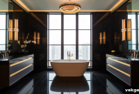 Dark Opulence 11 Modern Black Bathroom Design Visions