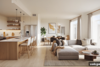 Crafting the Perfect Semi-Open Kitchen and Living Space
