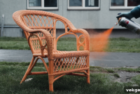 Wicker Spray Painting Made Easy