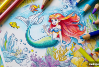 45 Magical Little Mermaid Coloring Pages