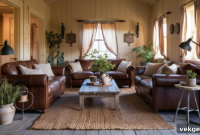 11 Rustic Farmhouse Living Room Concepts for Your Brown Couch