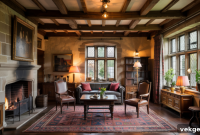 Tudor Revival Reimagined: Designing Classic and Cozy Interiors