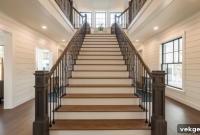 Elevate Your Home: 20 Dark Wood and White Riser Stair Ideas & DIY Guide