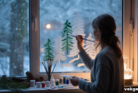Sparkling Sills: Fun Winter Window Art