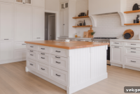 Chic and Contrasting White Kitchens with Black Hardware
