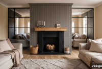 11 Grey Shiplap Fireplace Styles and Complementary Decor