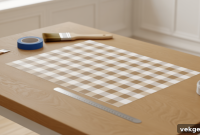 Gingham Paint Magic An Easy DIY