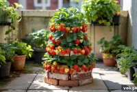 Grow Vertical: DIY Strawberry Towers on a Budget for Small Gardens