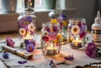 Nature’s Glow: Crafting Pressed Flower Lanterns
