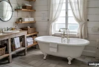 28 Coastal Farmhouse Bathroom Ideas for Design and Inspiration