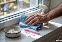 Sparkling Window Sills Easy Cleaning Steps