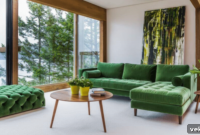 Luxe Green Velvet Sofas: Creating a Cozy Oasis in Your Living Room