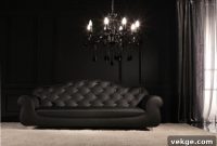 Transform Your Living Room: 12 Bold Black Sofa Designs