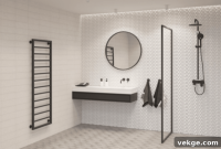 Sophisticated Sanctuary: Marble Bathrooms with Striking Black Details