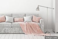 Styling a Pink Couch With Pillows and Throws