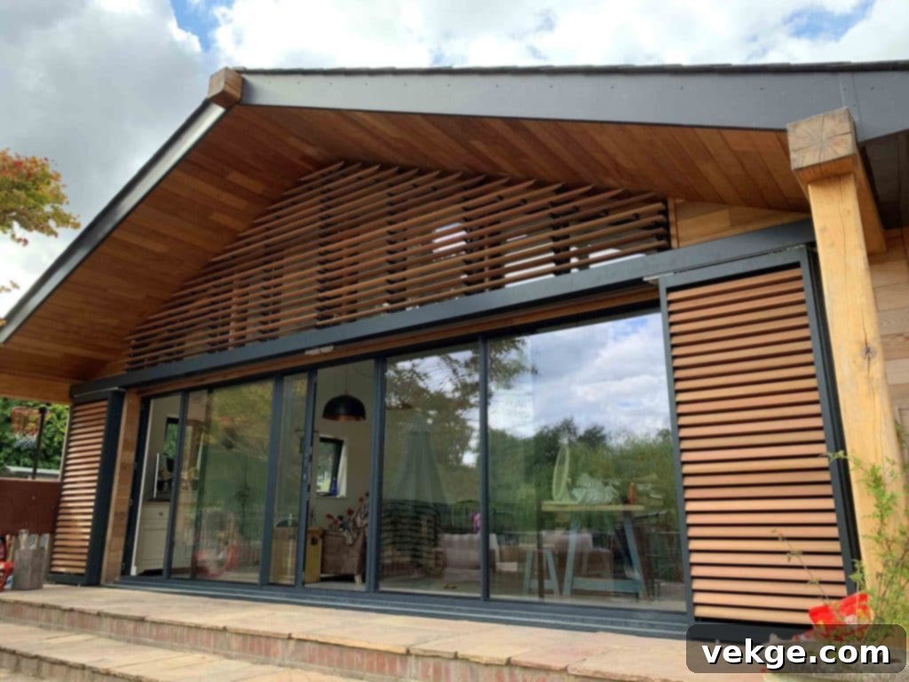 External window louvres providing shade, a robust solution for home cooling