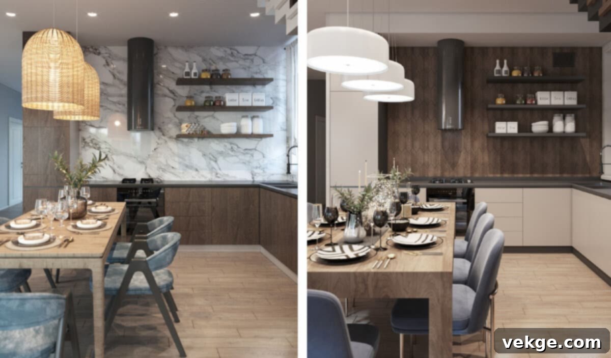 Interior design with mixed styles