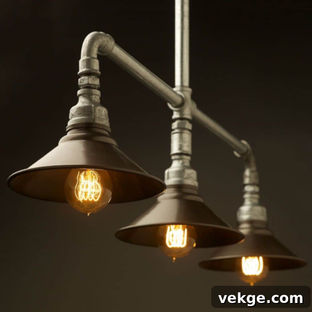 Exhaust Pipes: Industrial Lamp Fixtures