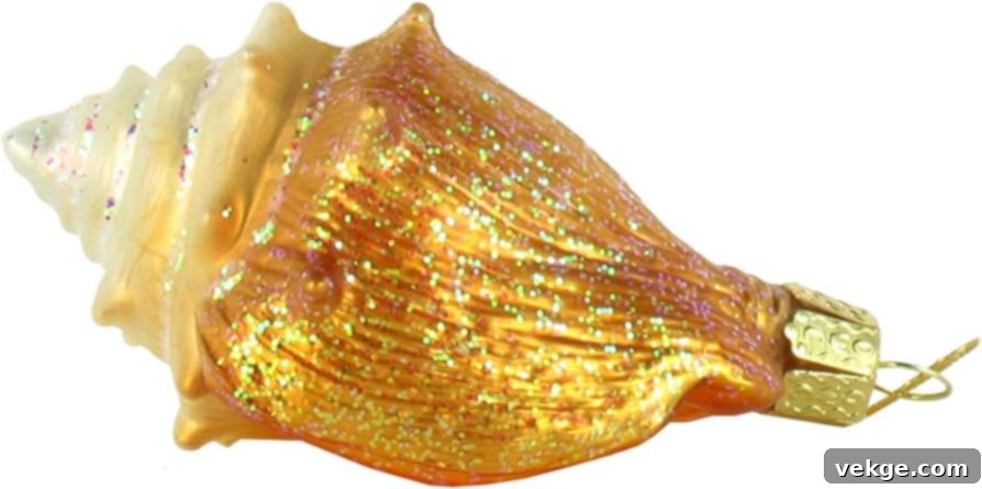 Enigmatic Golden Seashell