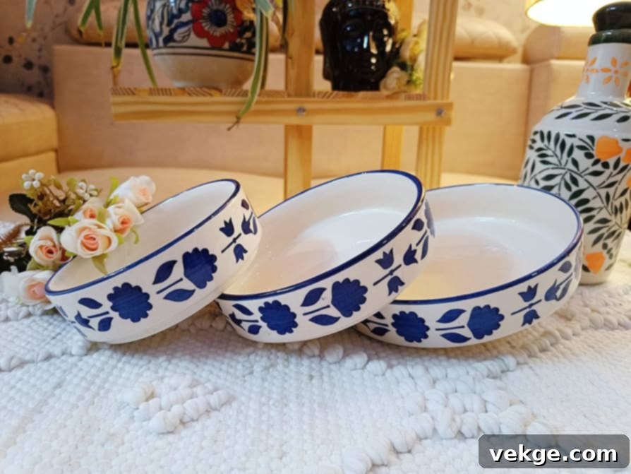 Buy Niyara Stoneware Handmade Ceramic Stylish Premium Serving Bowls/Salad Tray Microwave Dishwasher Safe (Salad) Online at Low Prices in India - Amazon.in