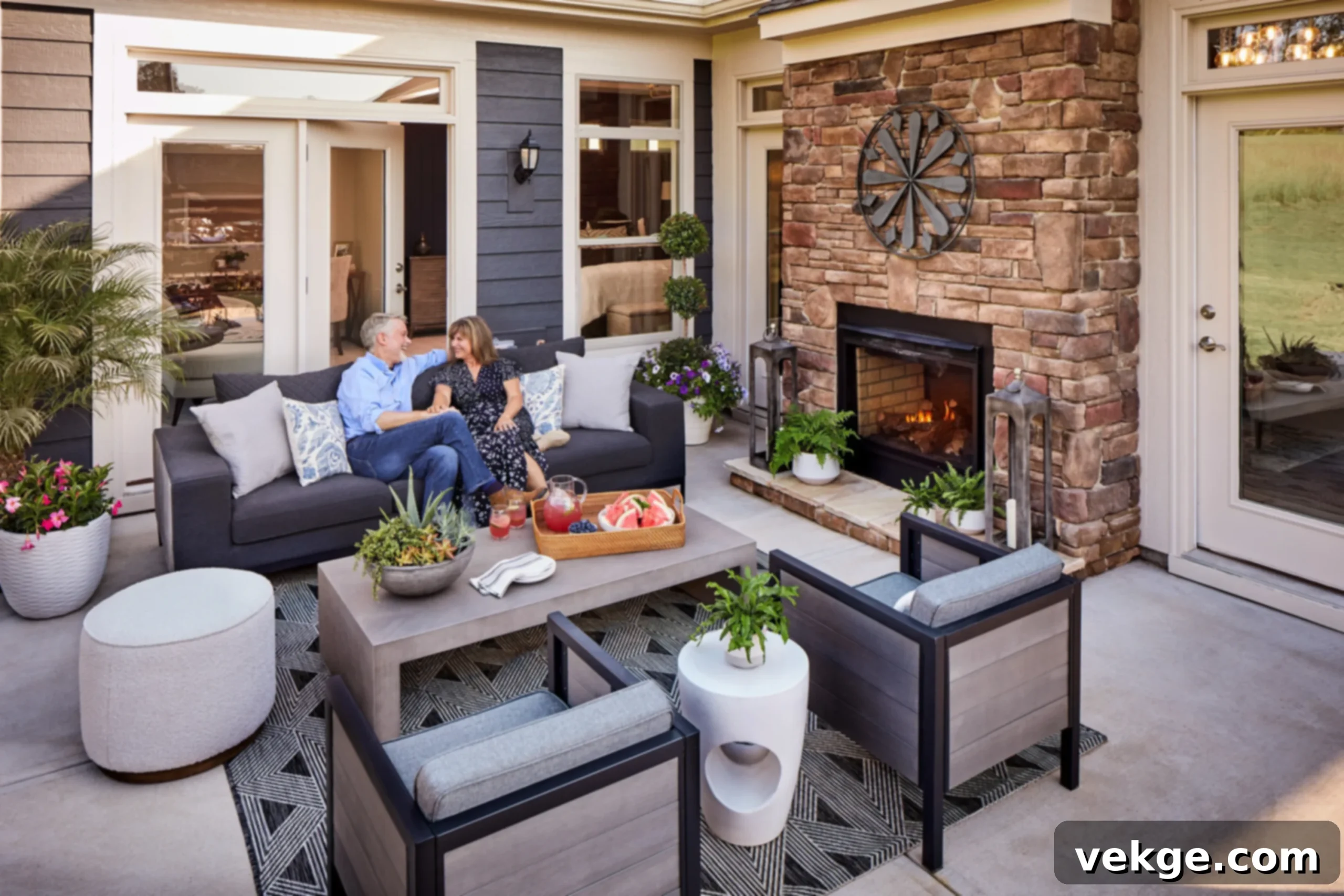 Mukilteo Outdoor Living Space with Deck and Seating