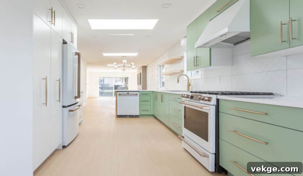 Assortment of various kitchen cabinet colors including white, blue, yellow, green, red, gray, and black, demonstrating their psychological impacts.