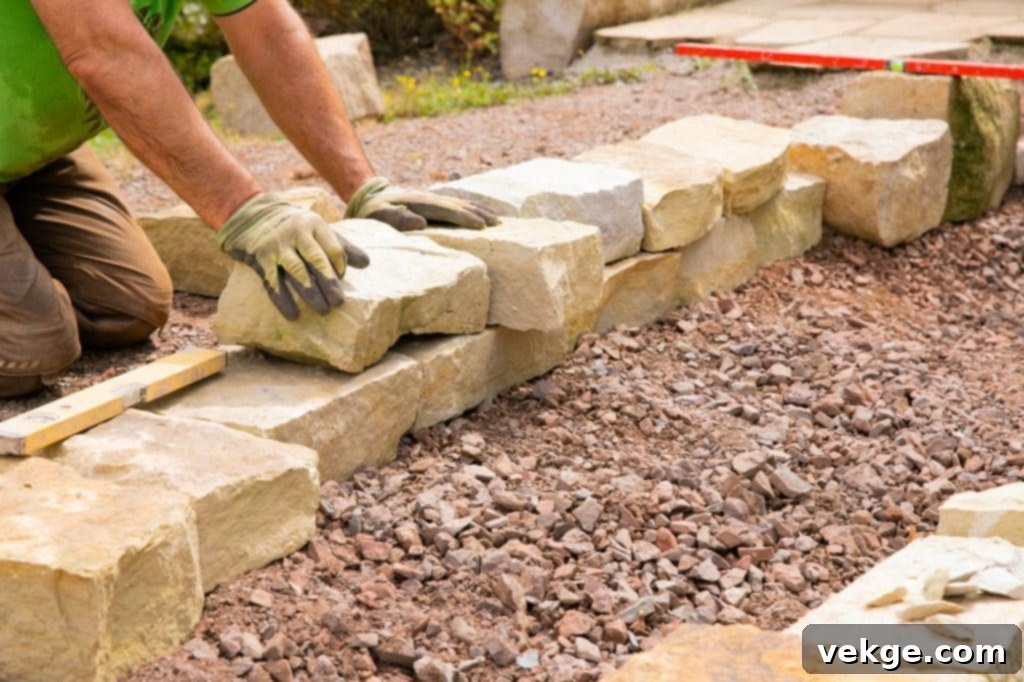 Natural Stones for Pathways, Stairs, and Walls