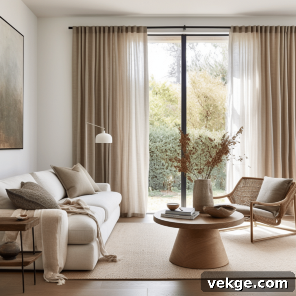 Back-tab Linen Curtain Style
