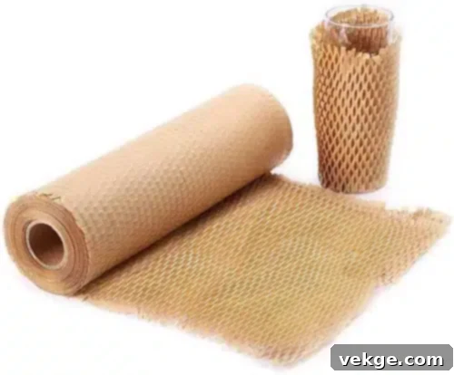 Cushion with bubble and paper wrap