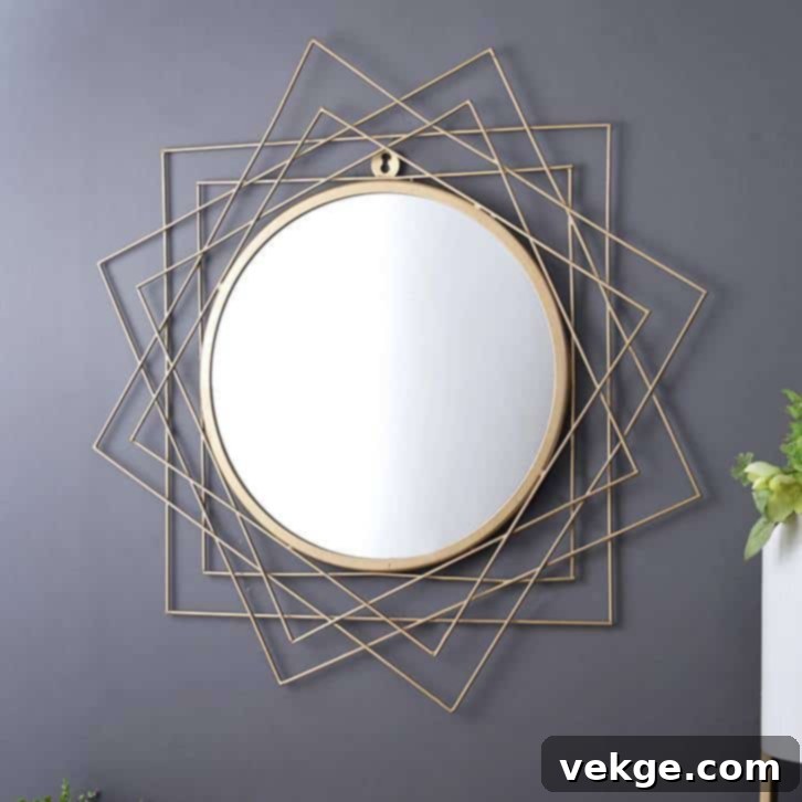 Install a Statement Mirror, modern bathroom vanity