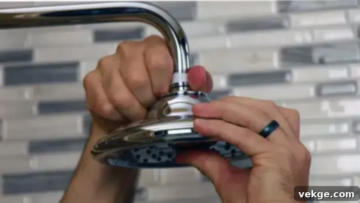 Install a Rainfall Showerhead for a luxurious experience
