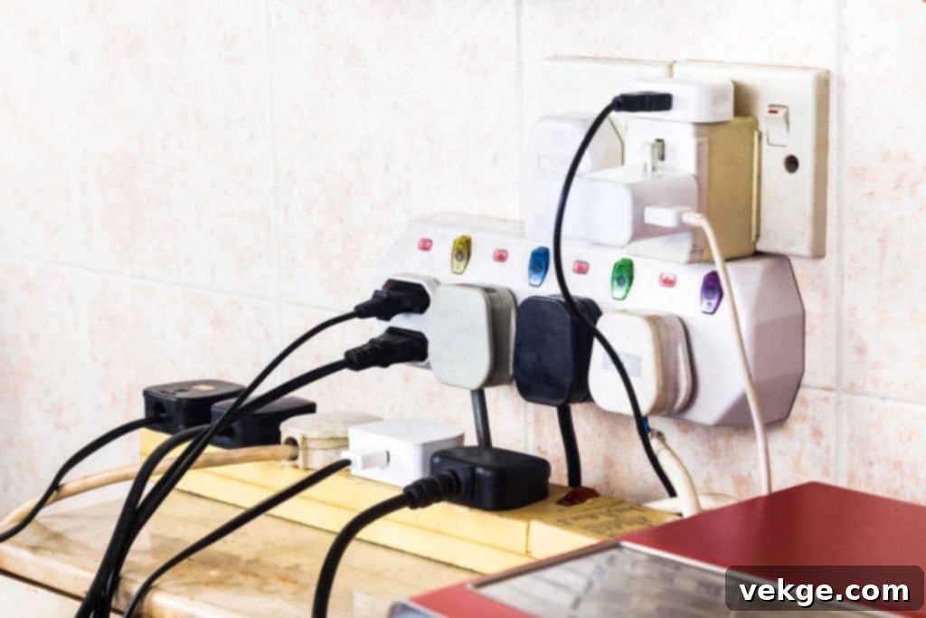 Overloaded Circuits - Multiple high-power appliances on one circuit leading to electrical issues