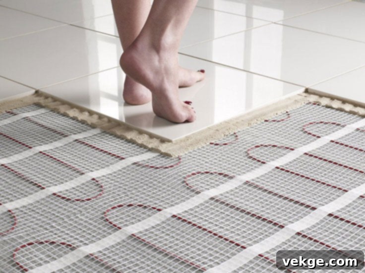 Heated Flooring for a luxurious Nashville bathroom