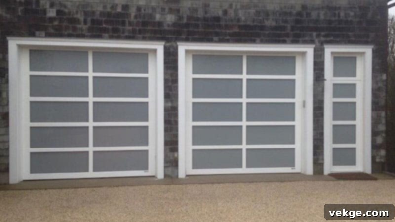 Fiberglass Garage Doors Mimicking Wood Grain