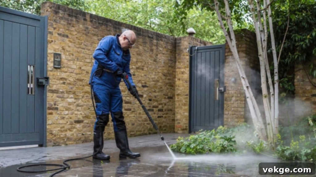 The Art of Patio Jet Washing - Clean patio after pressure washing
