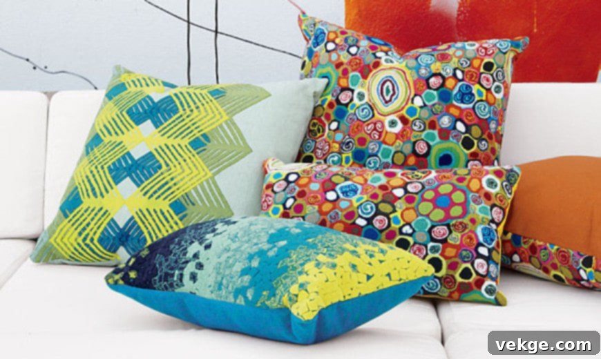 Update Throw Pillows and Blankets with Spring-Inspired Patterns