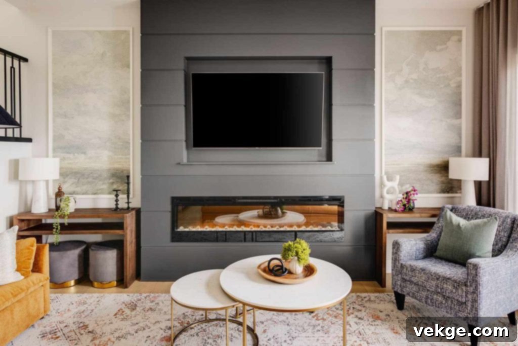 Replace Your Tv with An Electric Fireplace